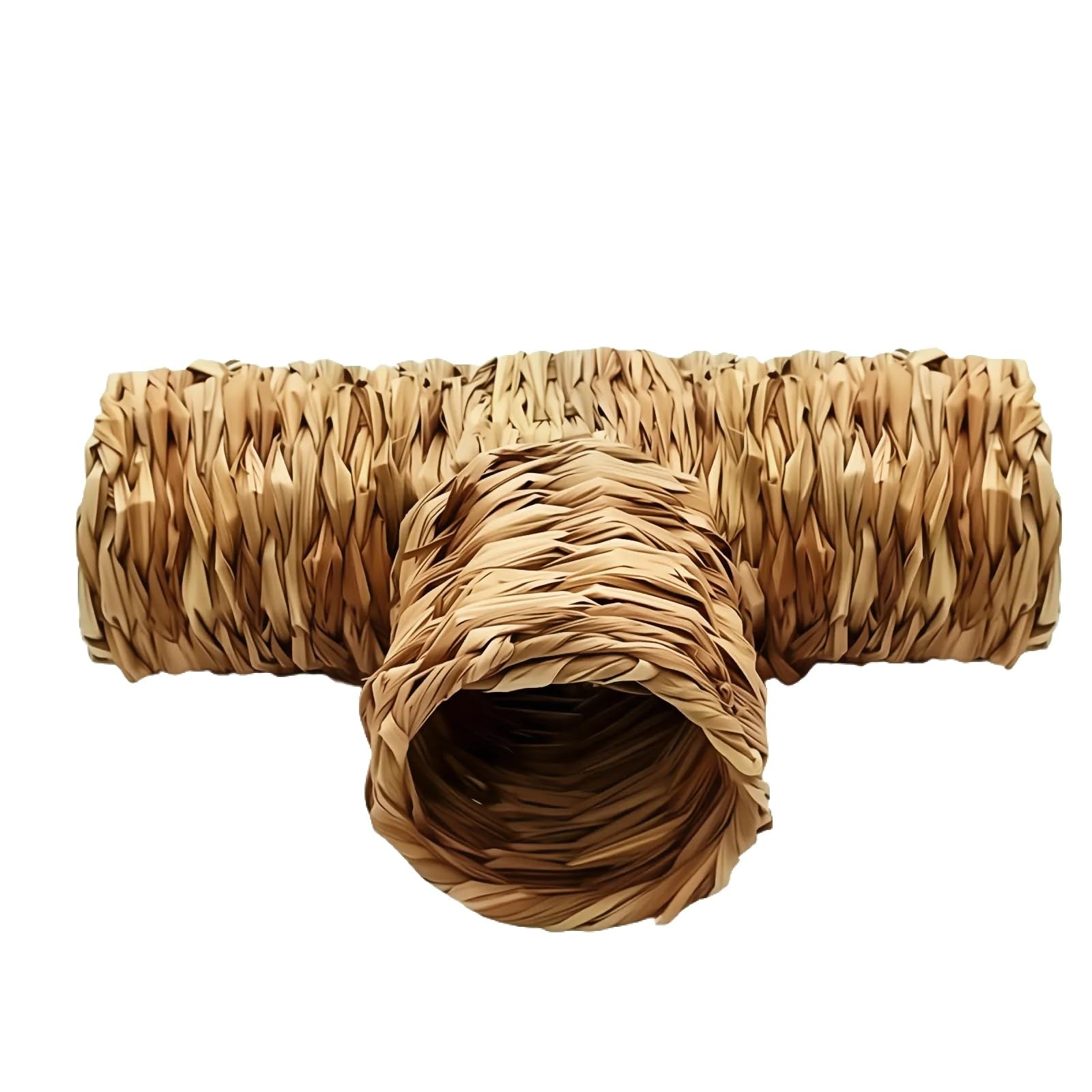 Bohue Hamster Grass Tunnel Toy Nature's Hideaway Tubes Toys Pet Hideout Tunnel for Bunny Hamster Rat Chinchilla Hedgehog Guinea Pig Hedgehog