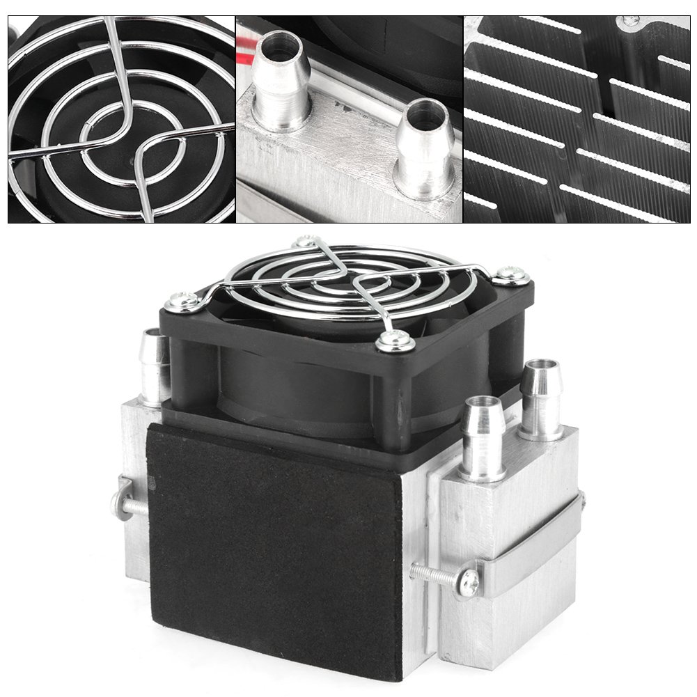 Refrigerazione Elettronica a Semiconduttore 12V 0,2a 144W, Kit Sistema di Raffreddamento Mini a 2 Chip, Kit di Raffreddamento Termoelettrico Per Letto Per Animali Domestici, Banco di Prova