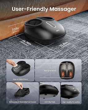 RENPHO Shiatsu Foot Massager with Heat & Remote, At-Home Foot Relaxation