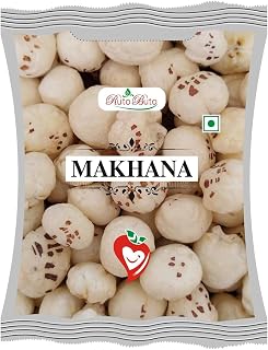Makhana (Fox Nuts) - Healthy, & Nutritious Snack - Gluten-Free, High in Protein & Fiber - Perfect for Weight Loss & Guilt-Free Snacking (250 GM)