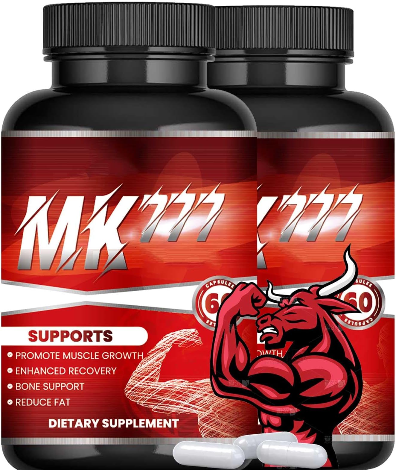 (2 Bottle) 𝐌𝐊77, 𝐌𝐊-77 Capsules, 𝐌𝐊77 𝐒𝐮𝐩𝐩𝐥𝐞𝐦𝐞𝐧𝐭 for Women & Men - 60 Count