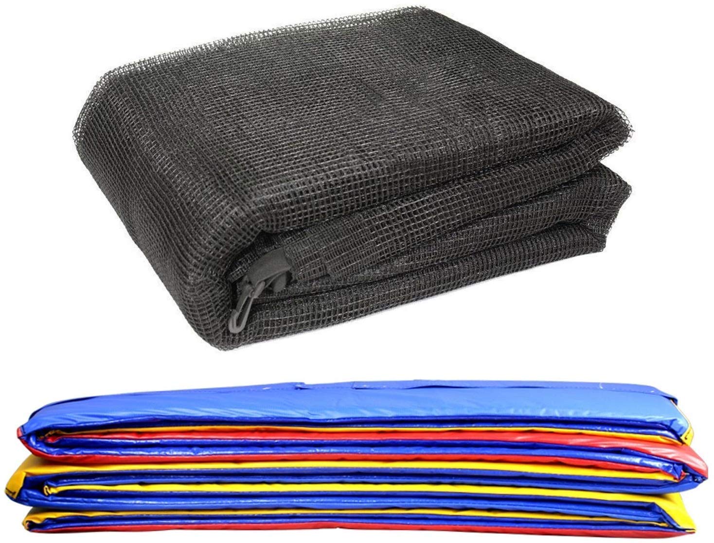 Green Bay Trampoline Replacement Safety Spring Cover Padding Pad + Safety Net Enclosure Surround Outside Netting 6 FT Foot Tri-Colour