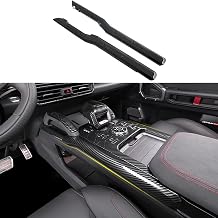 CTH for Jetour T2, Traveller 2023-2026 Interior Center Console Gear Shift Box Side Decorative Stripe Cover Trim Car Accessories 2pcs Carbon Fiber Black