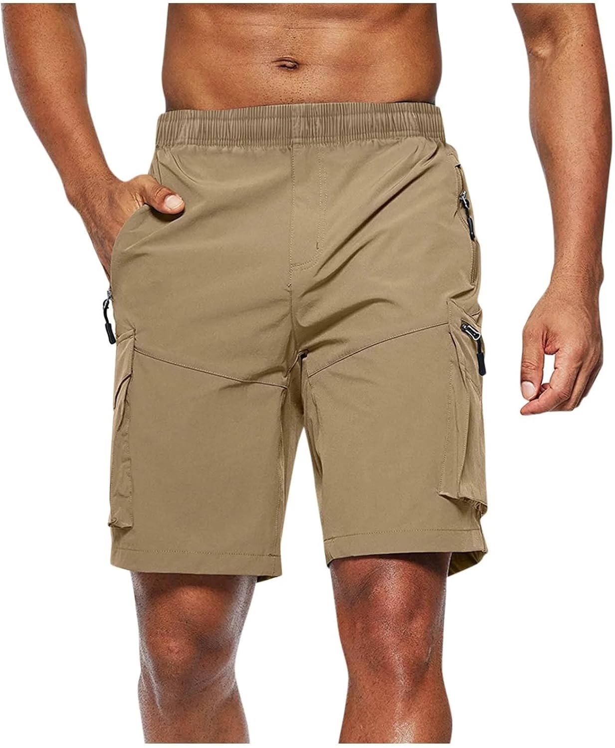 Men's Military Cargo Shorts Mens Tactical Pants Casual Big Pocket Sports Slacks Cargo Panels Trousers for Male