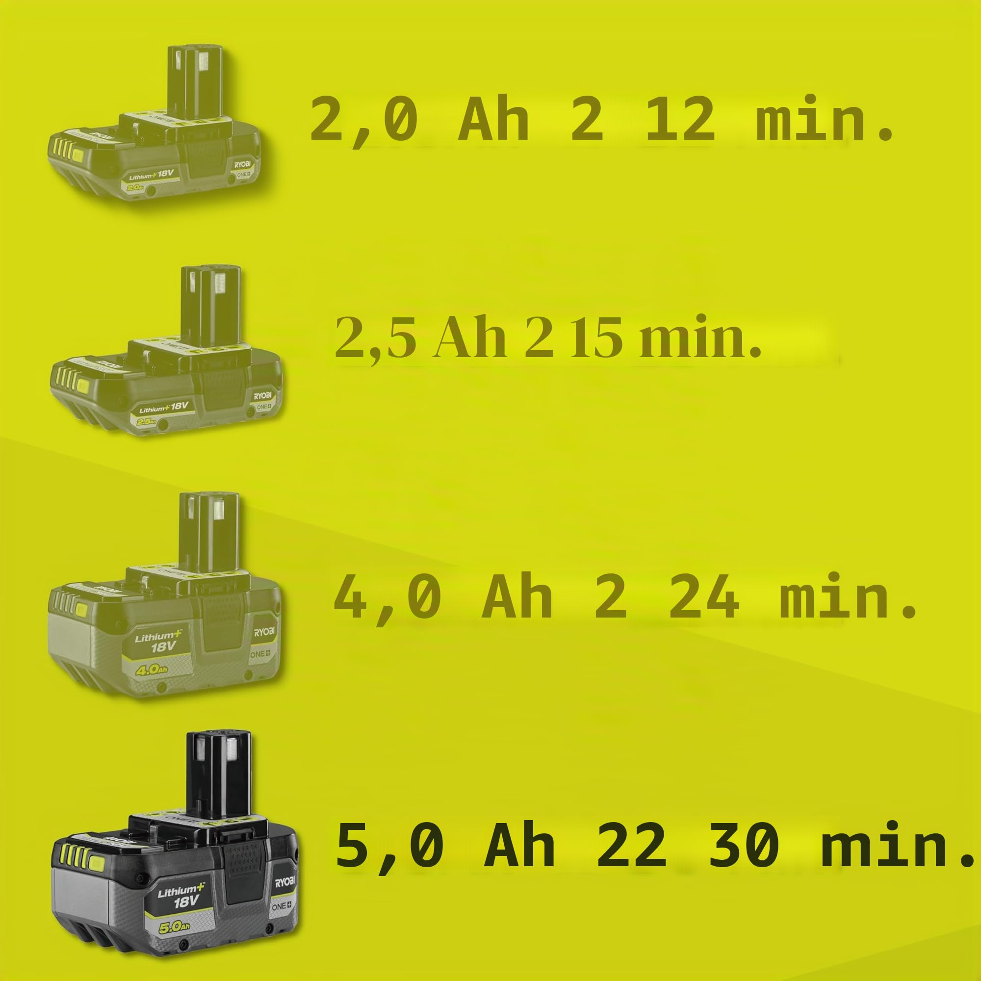 Brumisateur - RYOBI - 4,5 m - Réservoir 2 L - 1 batterie lithium+ 18V 5,0 Ah et 1 chargeur rapide 2,0 A