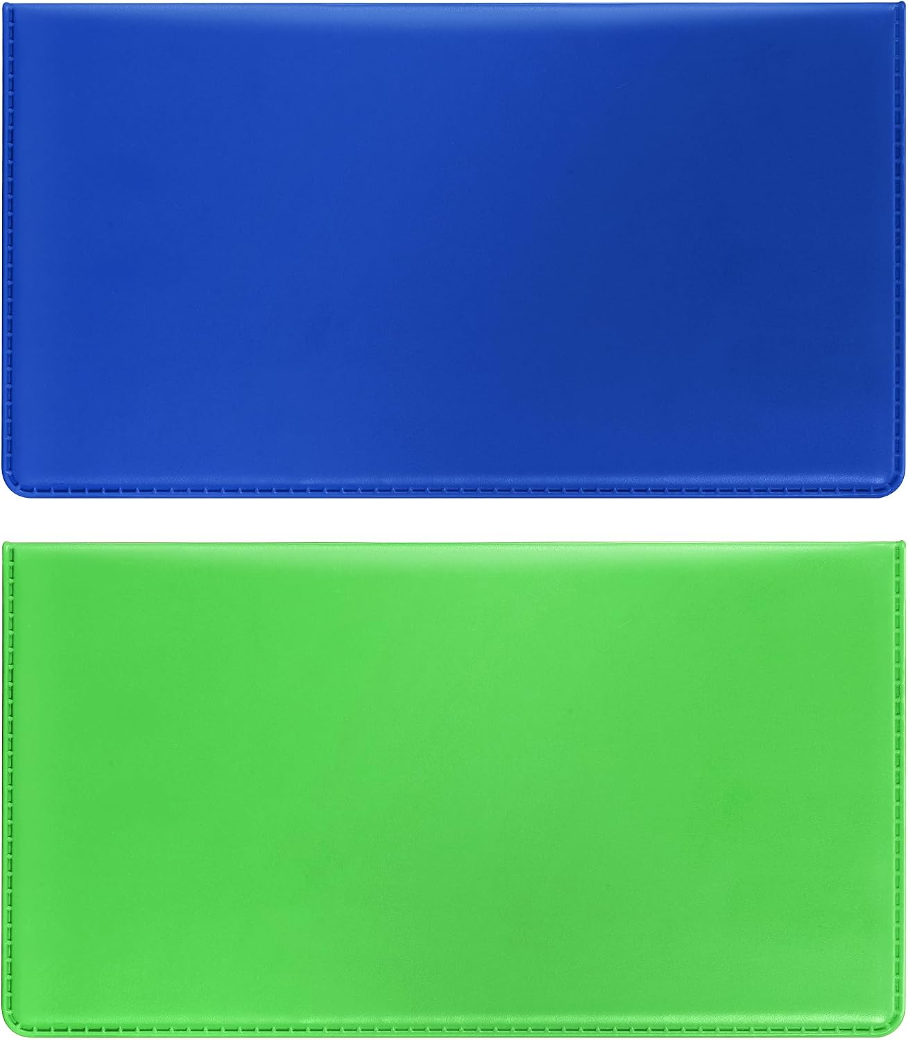 Espera 2 Pack Checkbook Covers for Personal | Top Tear Check, for Women and Men