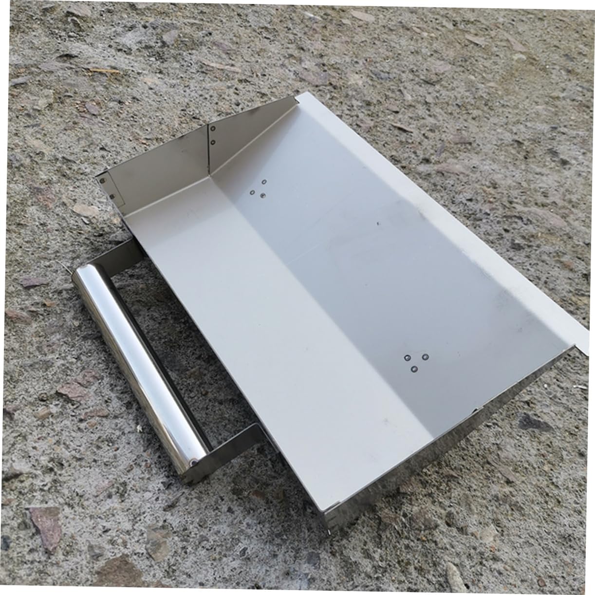 Frattazzo in Acciaio Inox Argento per Finitura e Rasatura Muri | Testa Raschiante ad Alta Precisione Resistente alla Ruggine Facile da Pulire , Uso Multiplo per Lavori Murari