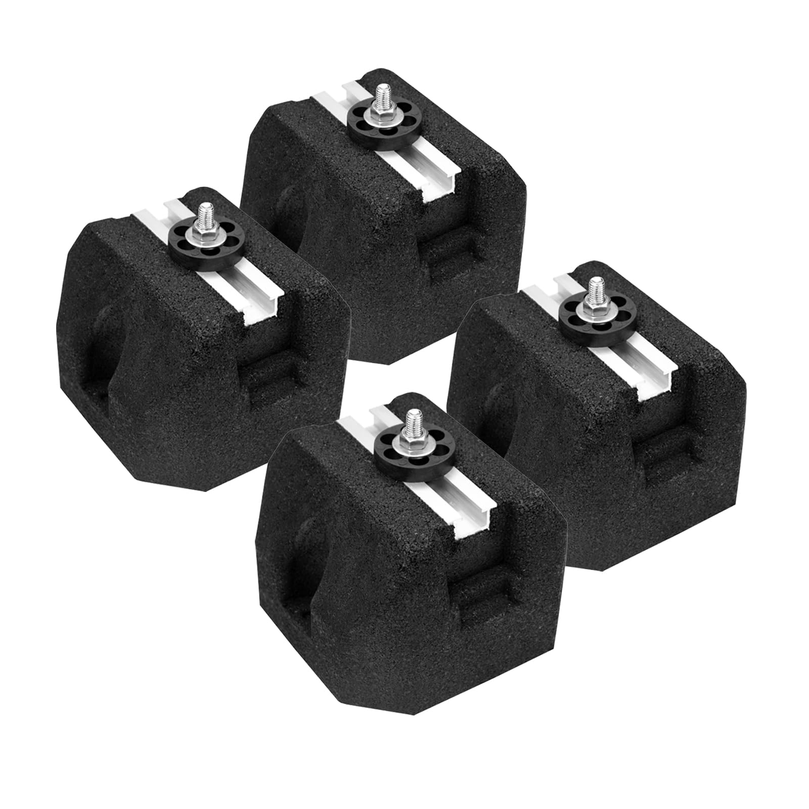 Yarssihha 4pcs Mini Split Rubber Base Pad for 9000-60000 BTU Ductless Air Conditioner Heat Pump, Heavy Duty Anti-Vibration Mini Split Mounting Pad,