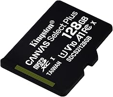 Kingston Canvas Select Plus SDCS2/128GBSP Karta Pamięci MicroSD, 128GB, Czarny