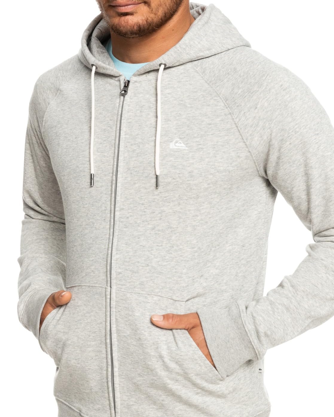 Quiksilver Essentials Raglan - Sudadera con Capucha y Cremallera para Hombre