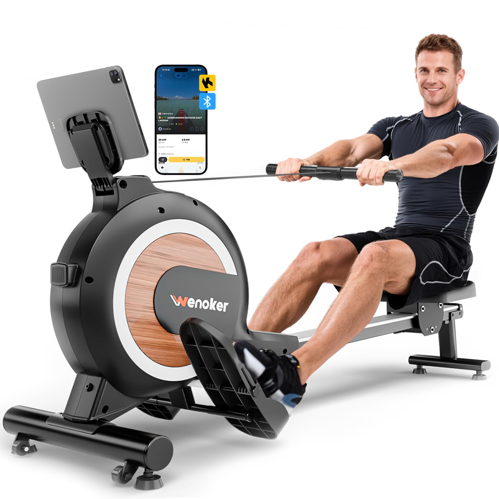 WENOKER Rowing Machine, Magnetic Rowing Machine
