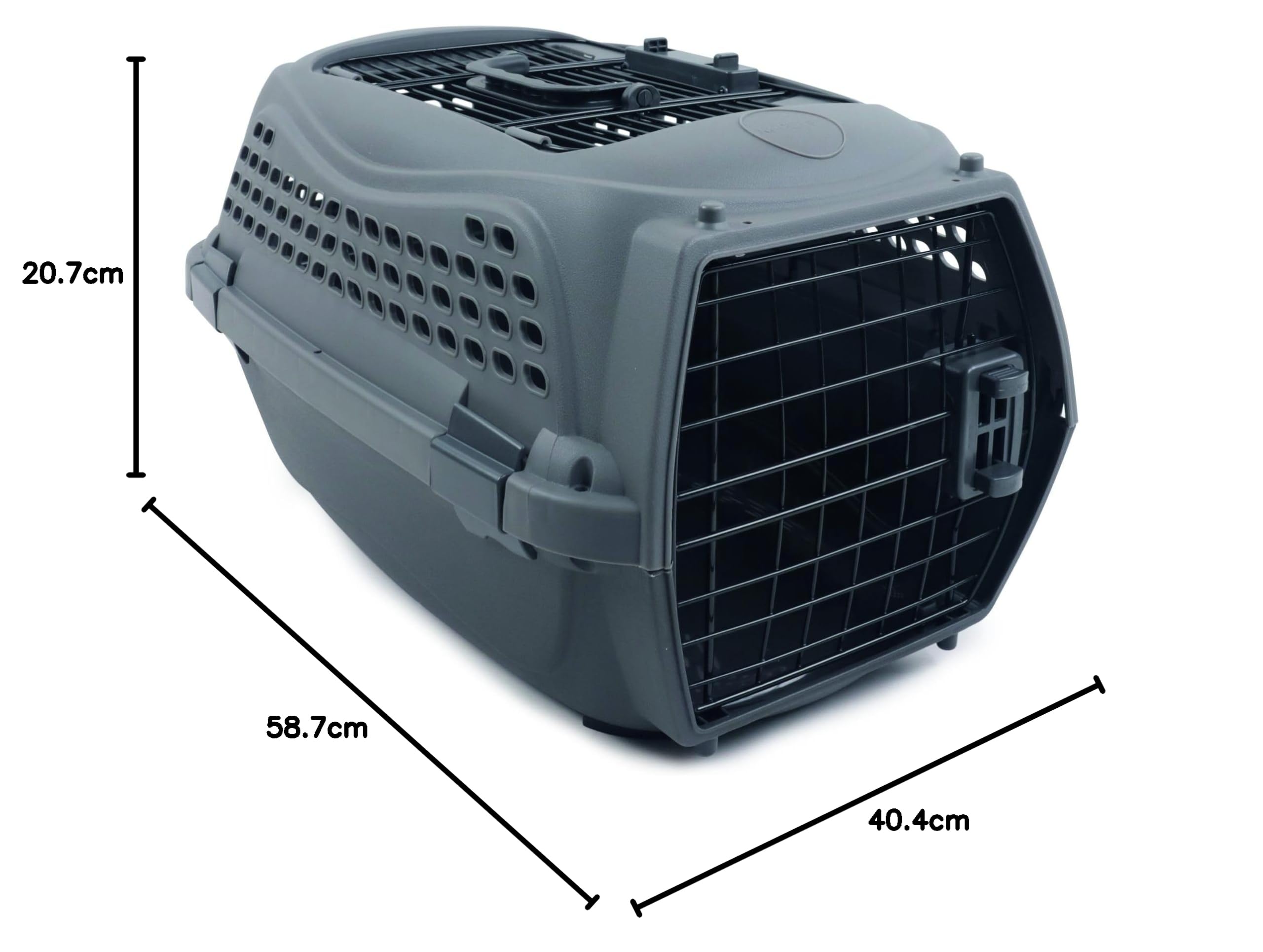 MPETS Sac de Transport Eco Giro M Chat Gris foncé Plastique