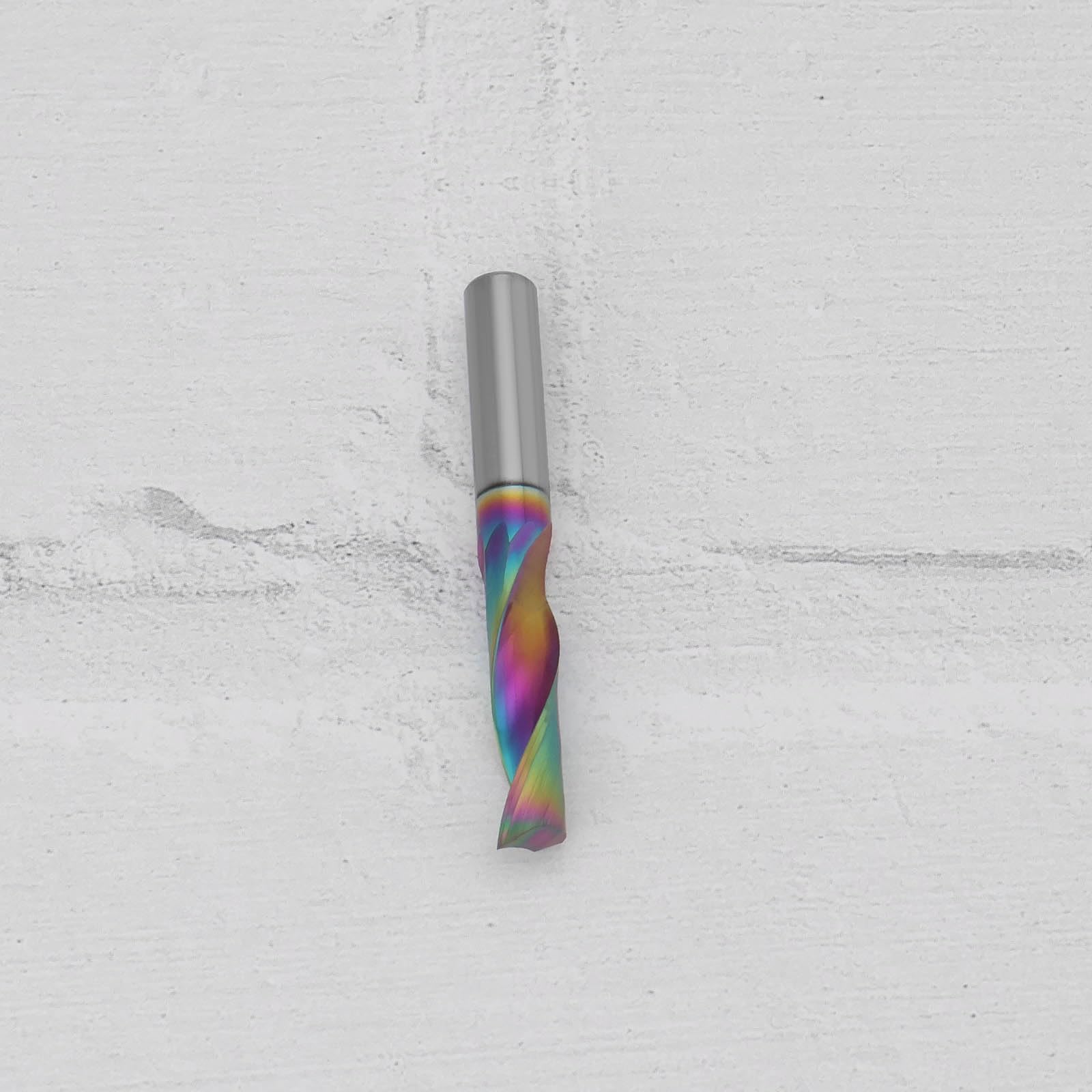 The Lord of the Tools 1x Fraise en Acier Au Tungstène avec Revêtement DLC CNC 6mm Tige Simple Fraise 22mm Longueur de Coupe 50mm Longueur Totale pour Le Traitement CNC Aluminium Cuivre Bois Acrylique