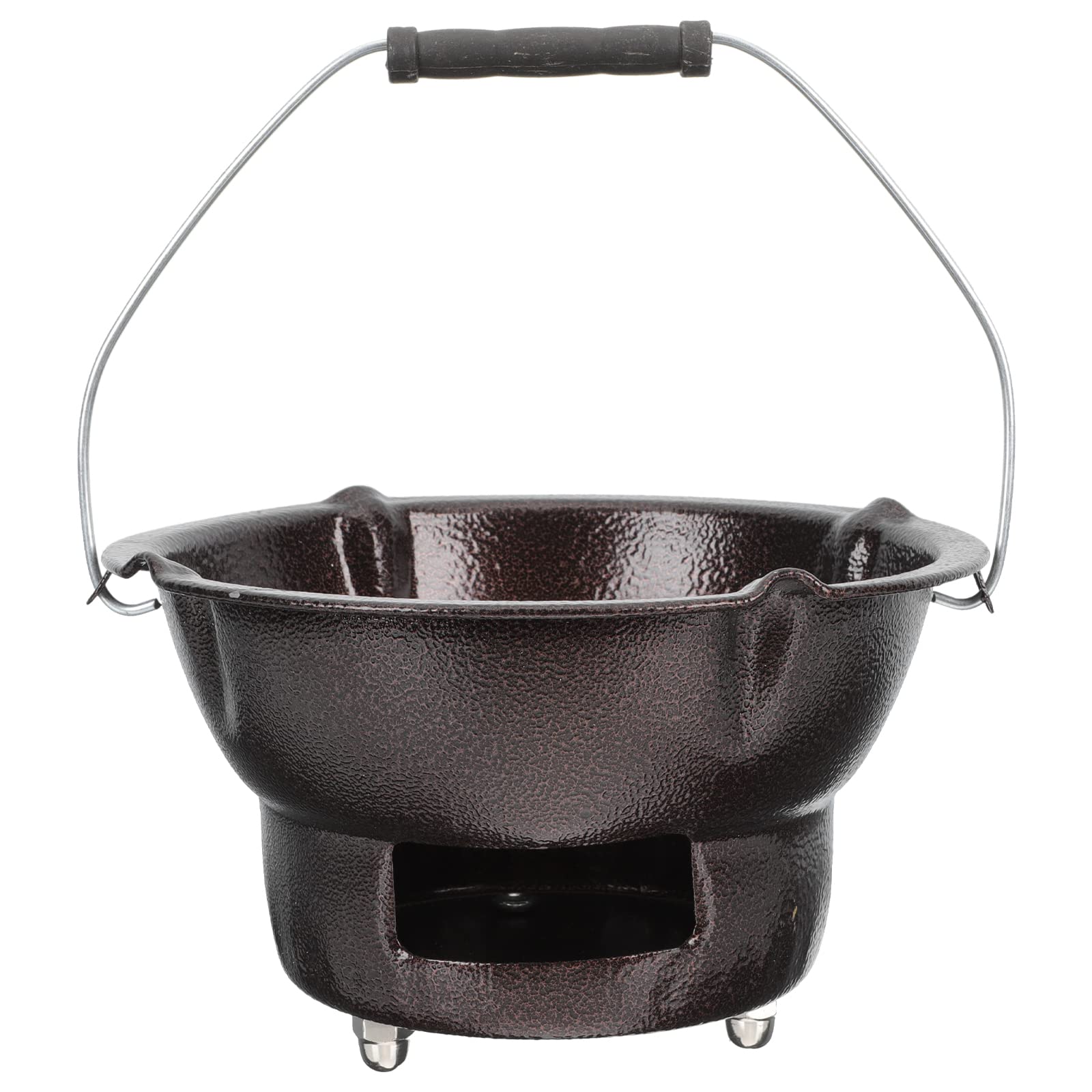 1 Satz Holzkohle Grill Heizofen aus Metall und Eisen Tragbar