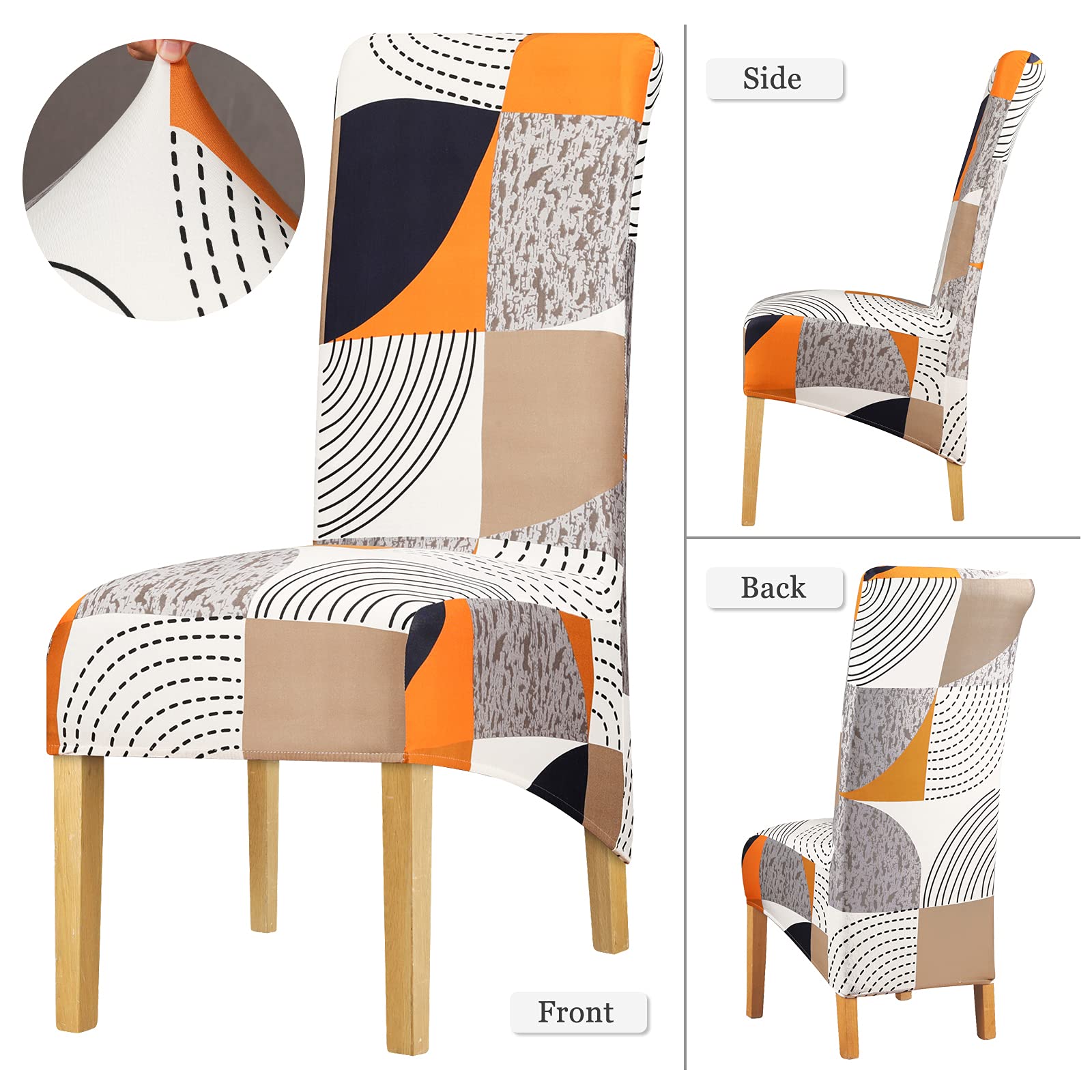 Lot De 2 Housses De Chaise Dexter's Tapisserie Au Point De Croix - Motif Floral - 24 X 23 Pouces