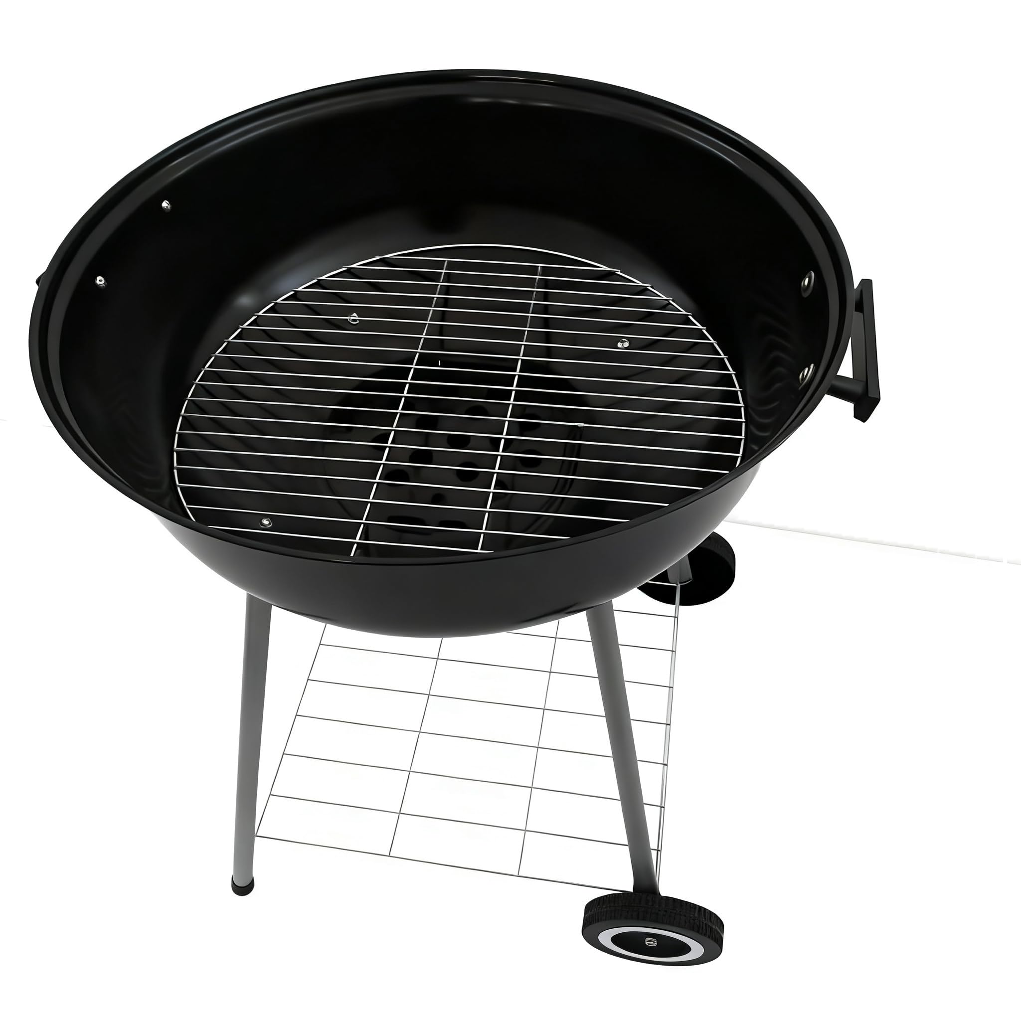 Barbecue a carbone, griglia portatile, barbecue rotondo per