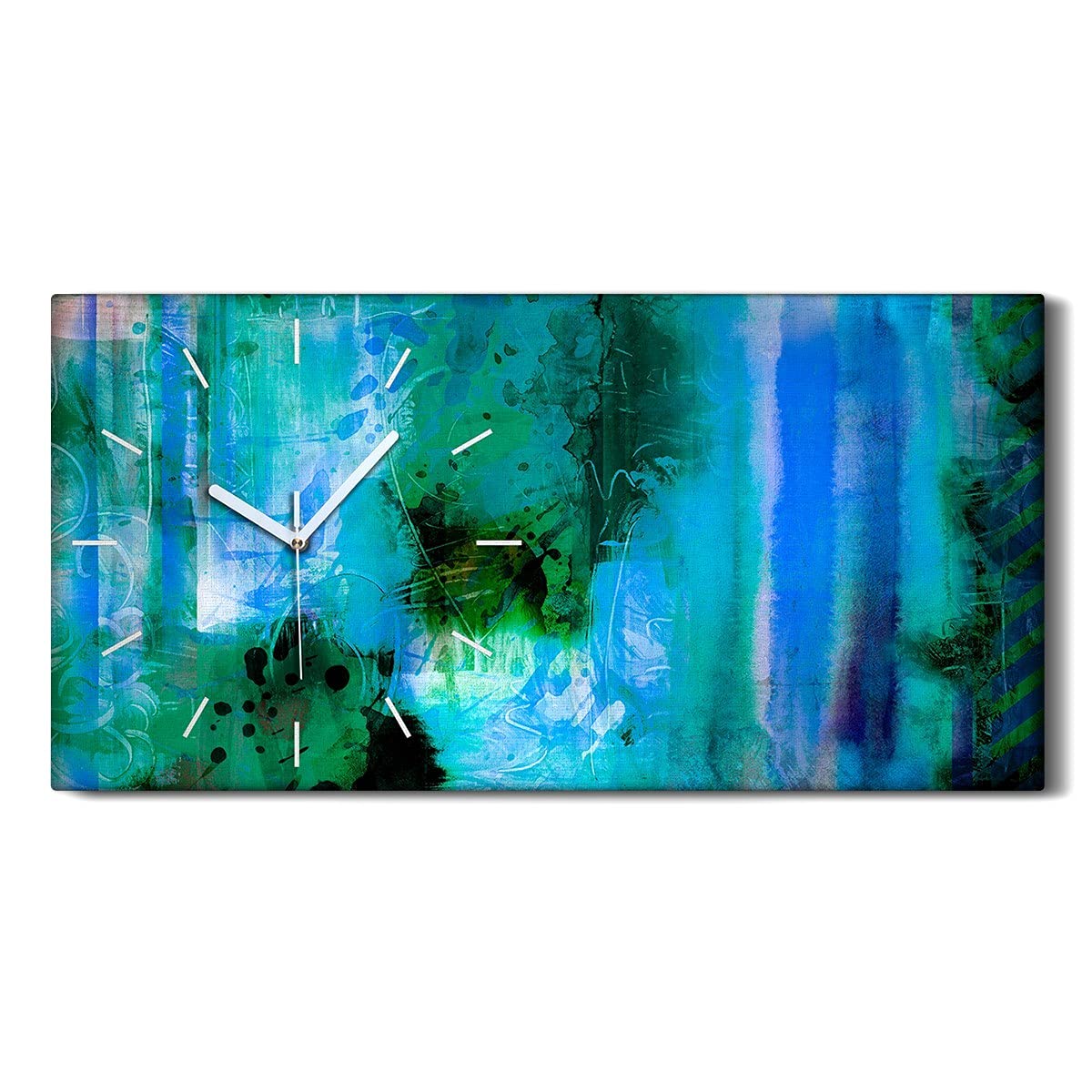 Art mural abstrait bleu et vert pour sublimer votre decoration