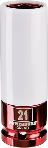 Vista 14 de Powerbuilt 642397 - Juego de 2 llaves métricas para tuercas de rueda de 0.748 in y 0.827 in