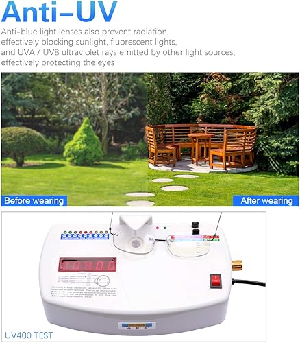 Miniatura 7 de YIMI Progressive - Lentes de lectura multienfoque sin montura UV400 para computadora, anti luz azul, lentes de transición para hombres y mujeres