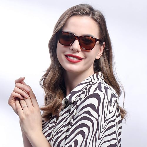 Miniatura 3 de Carfia Chic - Lentes de sol polarizados para mujer, protección UV400, marco de acetato pulido a mano