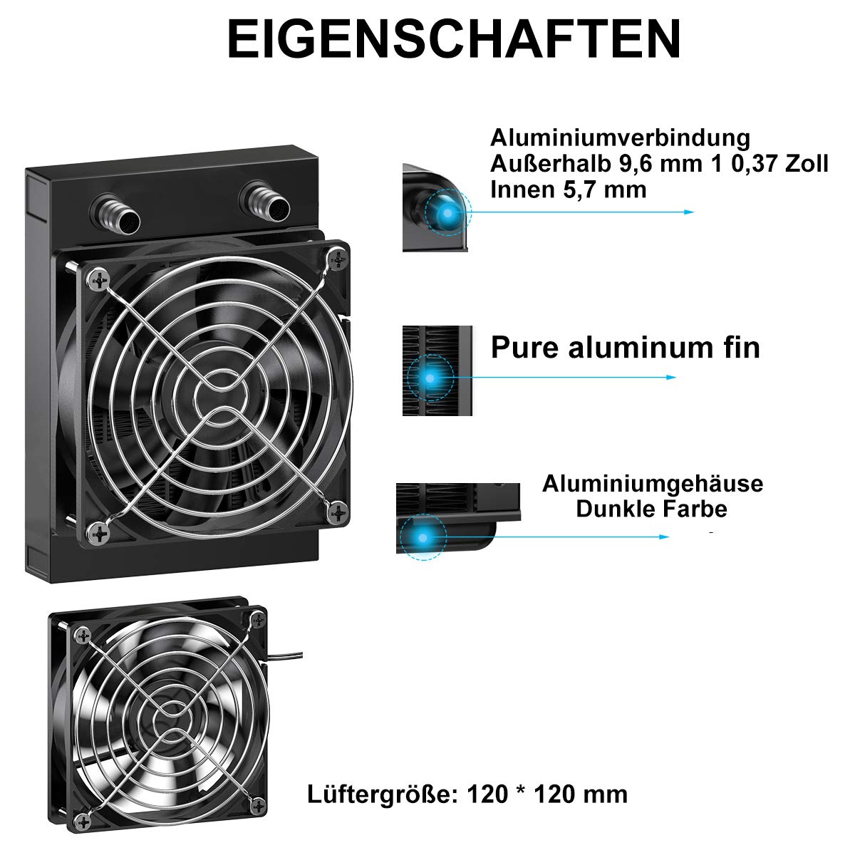 Dissipatore Deepcool Captain 120 EX RGB Kit Raffreddamento Liquido Per Processori Amd Intel Ventola 120mm / Led