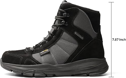 Miniatura 2 de NORTIV 8 Botas de trabajo tácticas militares ligeras para hombre, botas de combate para motocicleta al aire libre