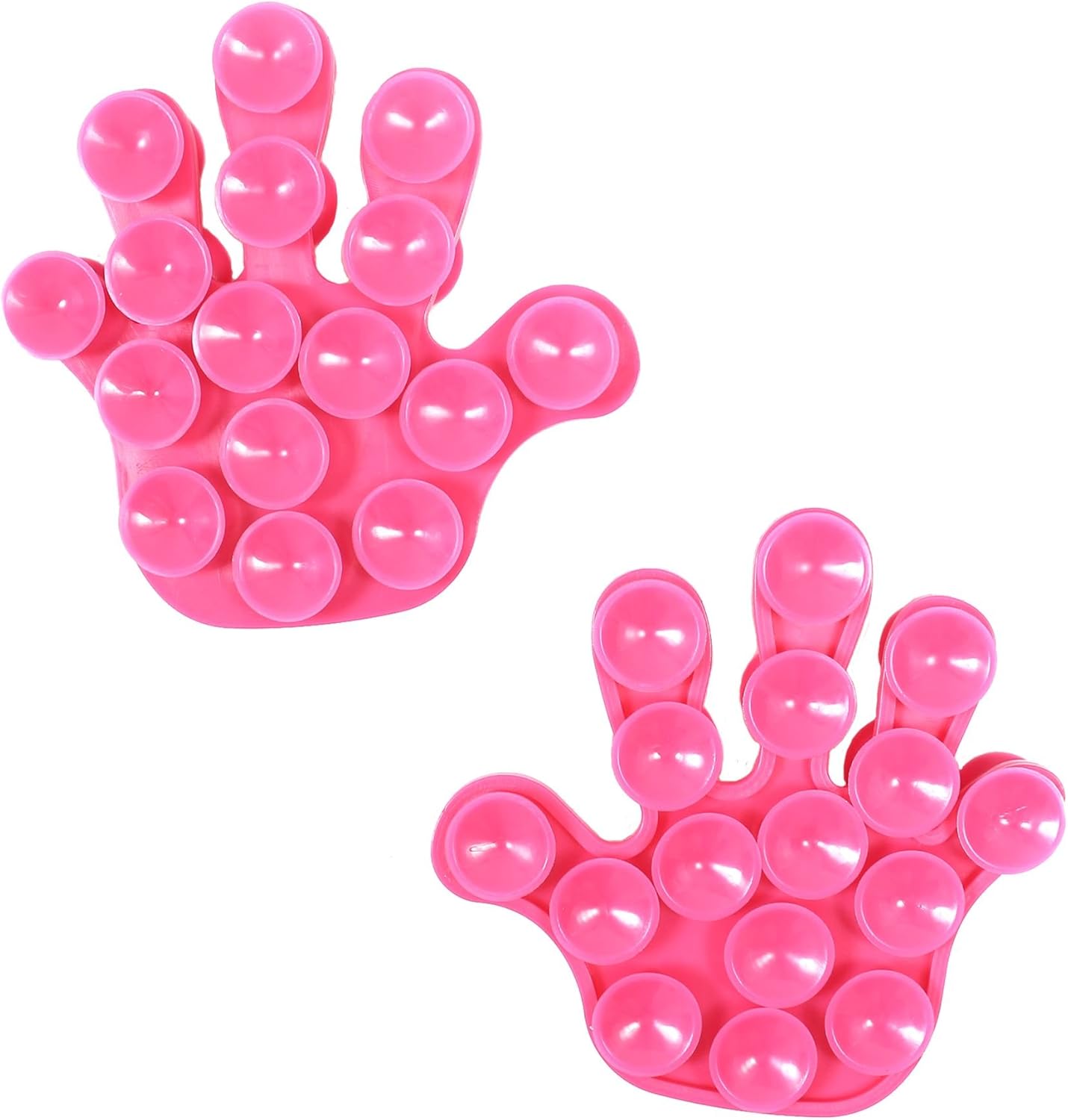 White Hinge 8Pc Hand Shaped Suction Bathroom Tidies Novelty Purple
