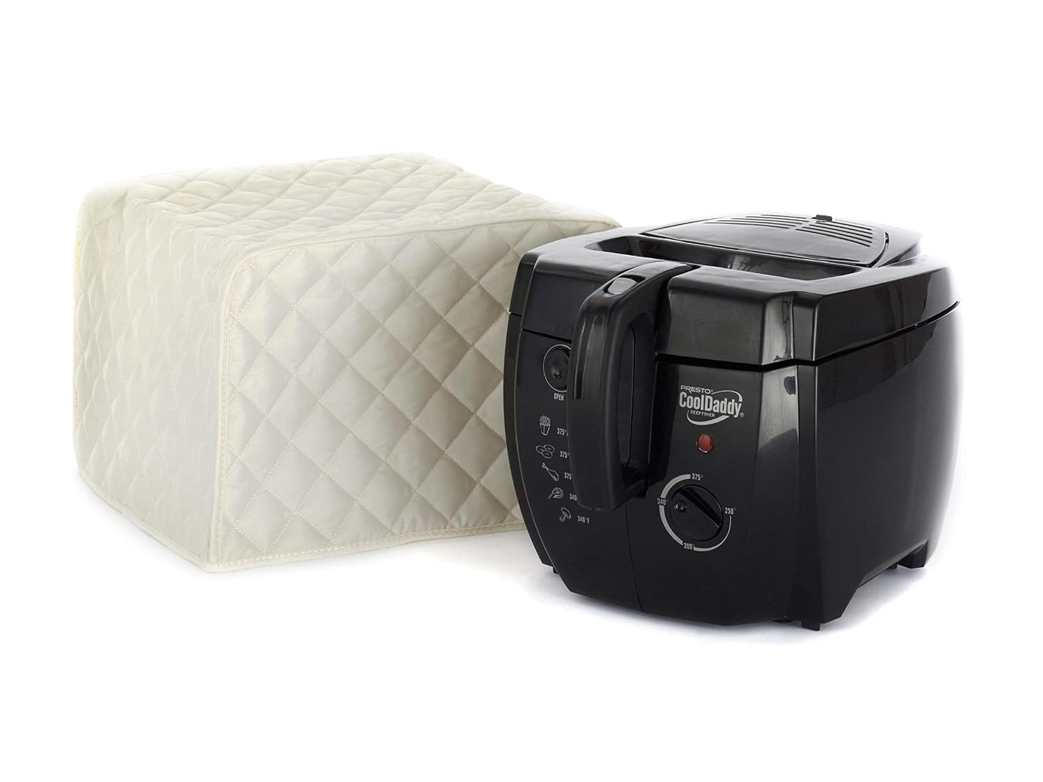 Covermates Keepsakes – Air Fryer/Deep Fryer Cover – Dust Protection - Stain Resistant - Washable – Appliance Cover-Cream