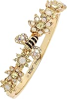 Vista 2 de Betsey Johnson Pulsera de brazalete con bisagra de motivo para mujer