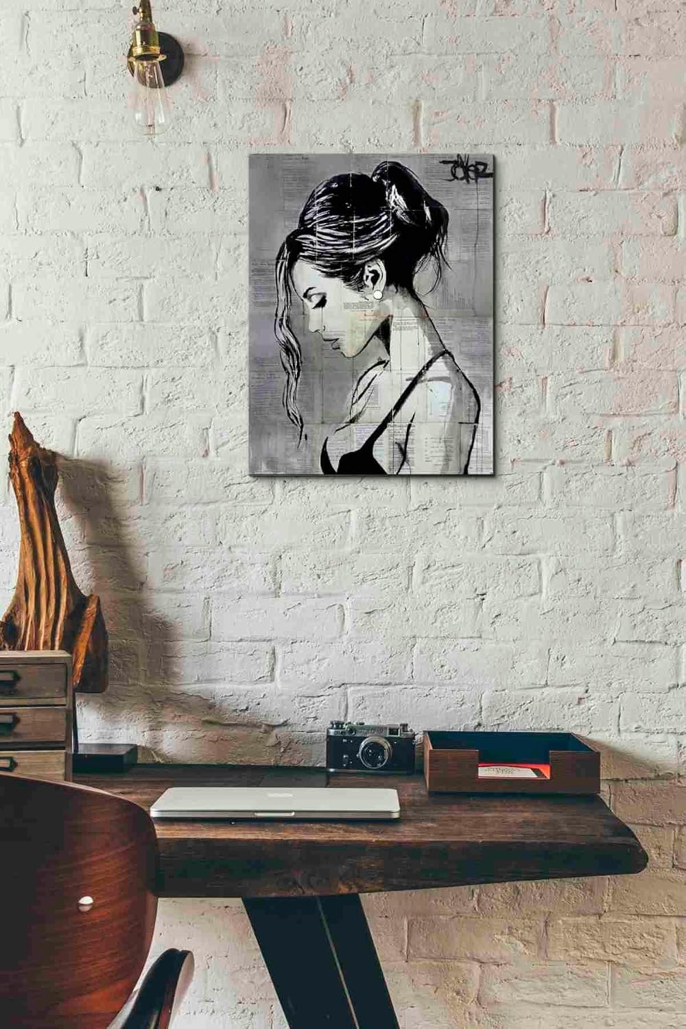 Epic Graffiti 'Being' by Loui Jover, Canvas Wall Art, 12"x16"