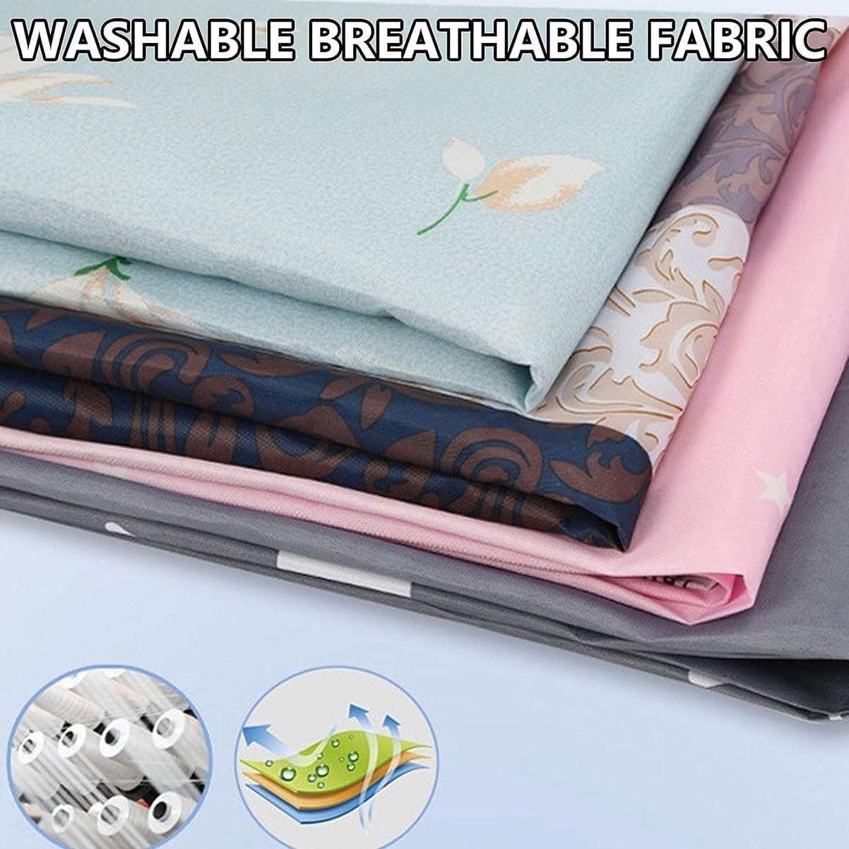 Portable Closet Wardrobe Closet Oxford Cloth Cover Portable Closet Wardrobe Storage Clothes Organizer for Bedroom Easy Assemble(150 * 45 * 170cm)