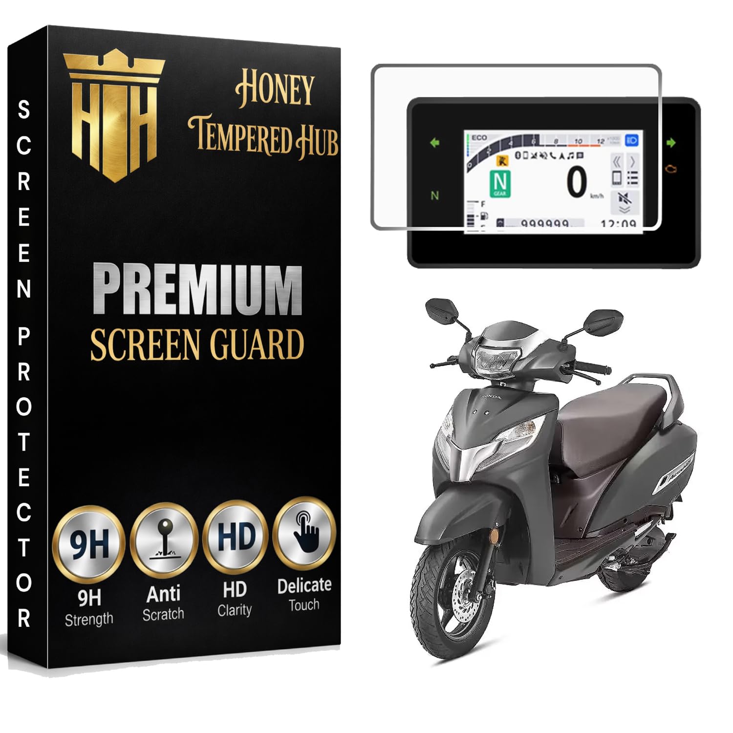 Digital Meter Screen Guard For NEW HONDA ACTIVA 125 2026 / 9H TFT Instrument Cluster Guard/HD Clarity/NEW ACTIVA125 2026 Display Speedometer Console Accessory [Not Tempered Glass]-image-17