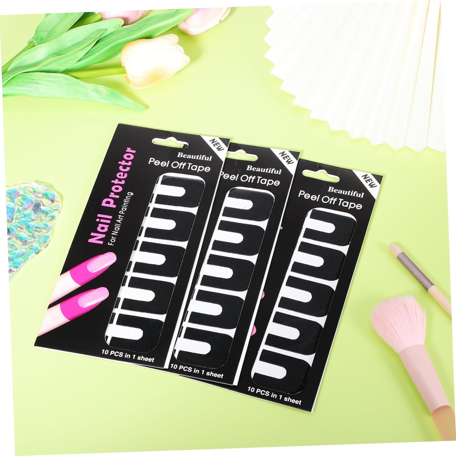 100sheets Nail Polish Protectors for Fingers Gel Base Nail Stickers Covers Multi-functional