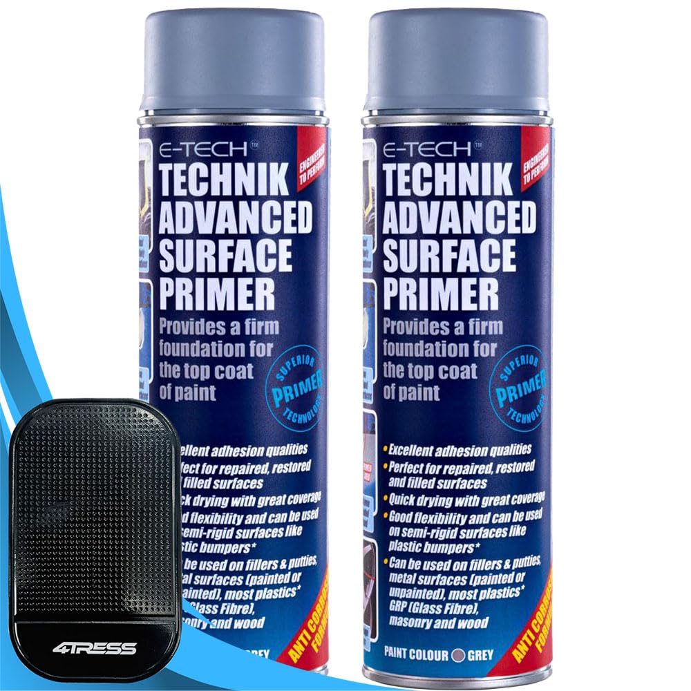 4Tress Grey E=Tech 2 X Technik Repaired Surface Primer – 500Ml Non-Slip Dash Mat(4T- Epr00109)
