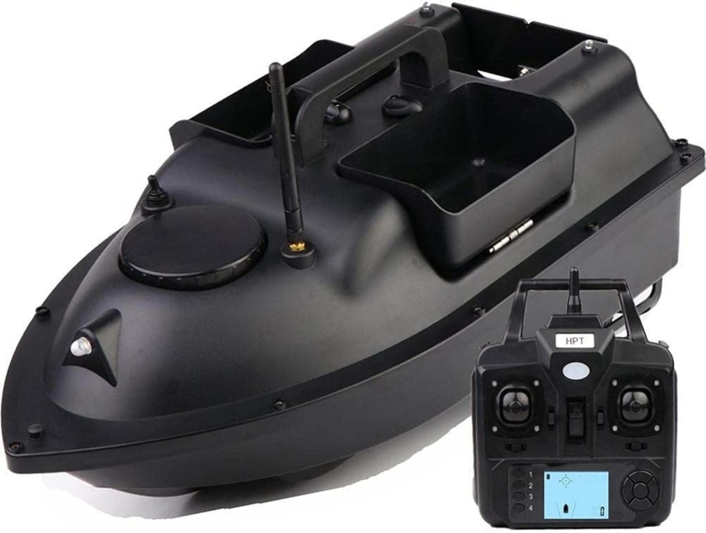 GPS 500m Intelligente RC Pesca Bait Boat Telecomando Barca Auto Cruise Una Chiave Ritorno Tre Imbuto 2kg Carico 12000mAh