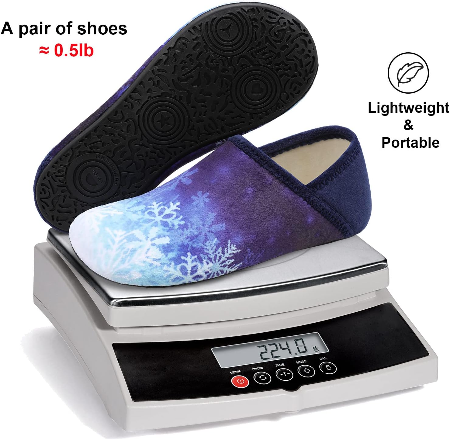 Fires Womens Mens Slippers with Rubber Sole Soft-Lightweight House Slipper Socks Around House Shoes Non Slip Indoor/Outdoor - Image 5