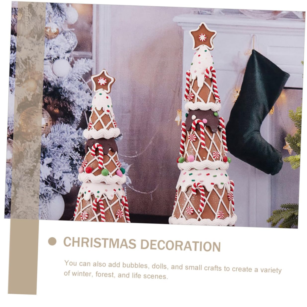 Kunststoff-Weihnachtsbaum mit Süßigkeiten-Design Weihnachtsdeko für Zuhause Party Geschenkidee für Verschiedene Festtagsfeiern