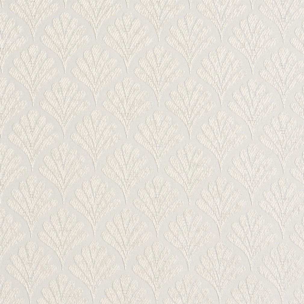 Off White Fan Jacquard Woven Upholstery Fabric by The Yard - SKU: Amanda Oyster