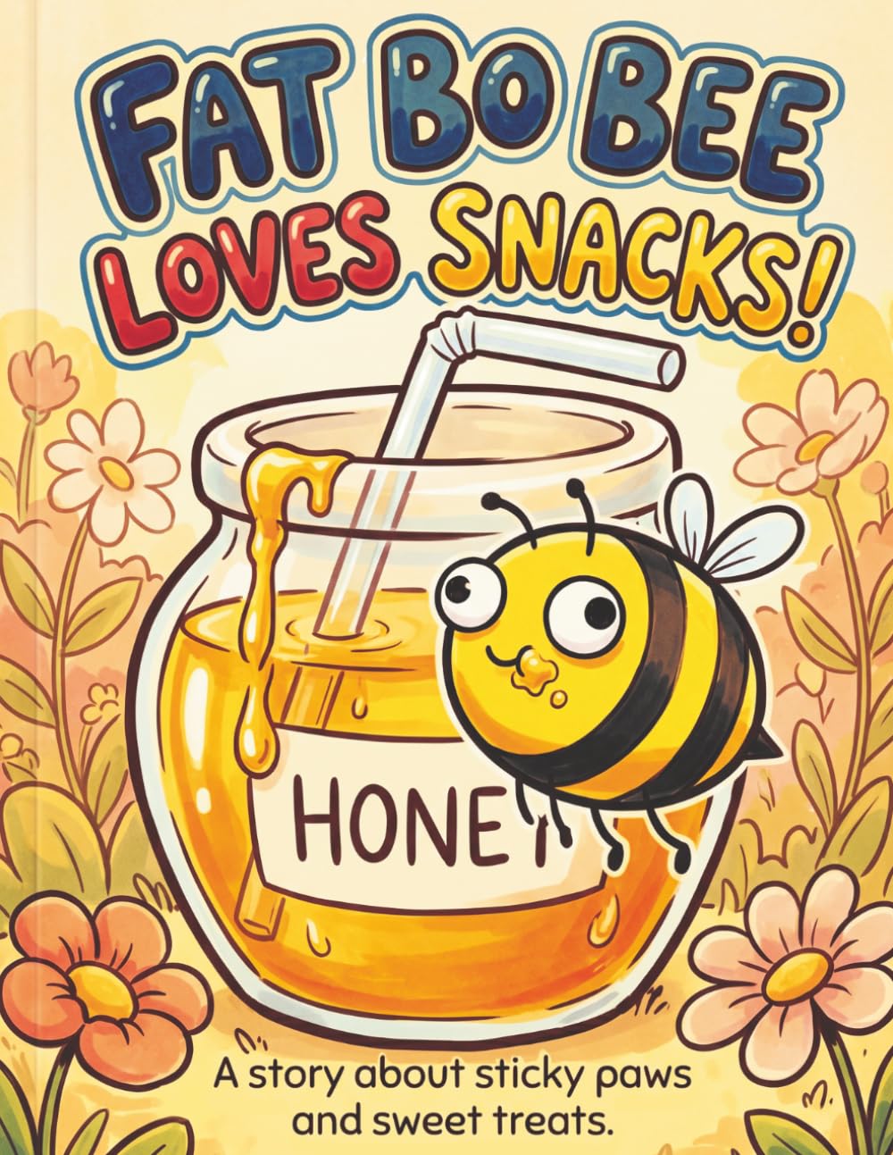 Fat Bo Bee Loves Snacks!: A Fun and Chubby Bee Coloring Book Adventure for Kids
