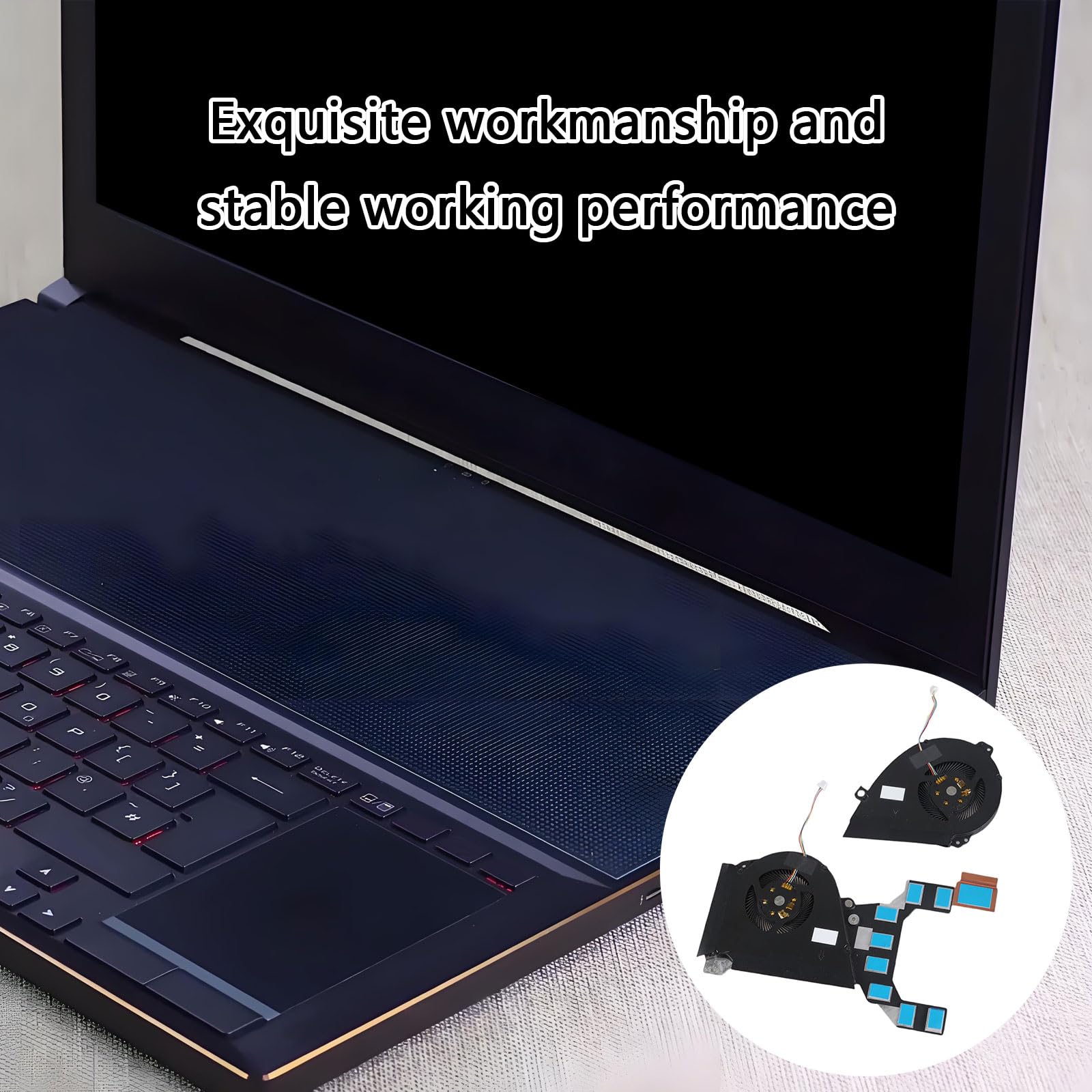 CPU GPU Ventola Raffreddamento per Computer Portatili Ventola Raffreddamento DC12V 4 Pin 4 Fili Dispositivi Raffreddamento per Zephyrus GX501 GX501V GX501VI GX501VSK GX501GI Laptop Parte CPU