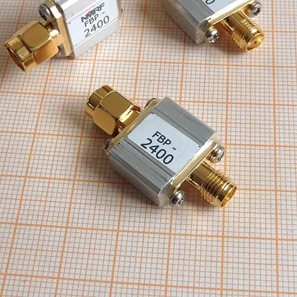 Filtro Passa-Banda 2.4GHz 2450MHz, per Anti-Interferenza WiFi/Bluetooth/Zigbee, Interfaccia SMA