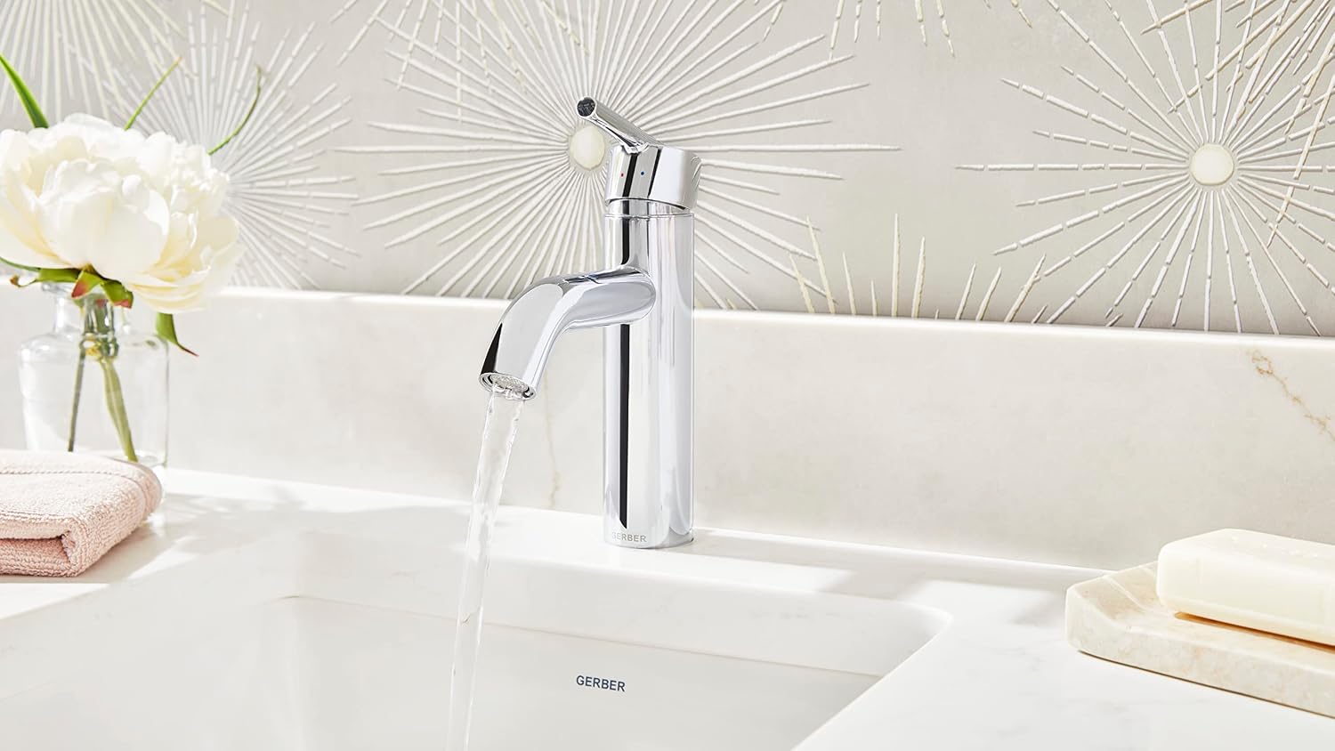Parma 1H Lavatory Faucet w/Metal Pop-Up Drain & Optional Deck Plate Included 1.2gpm, Chrome