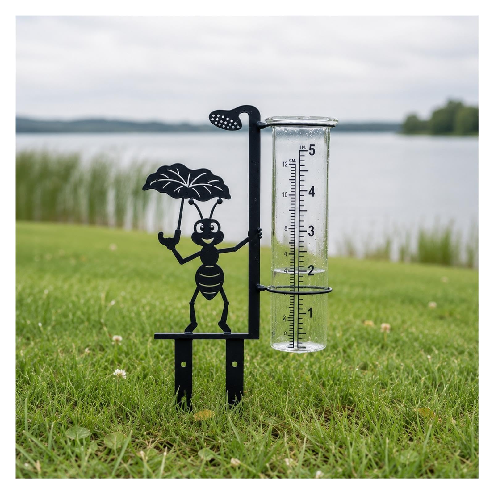 Regenmesser Aus Glas Für Garten