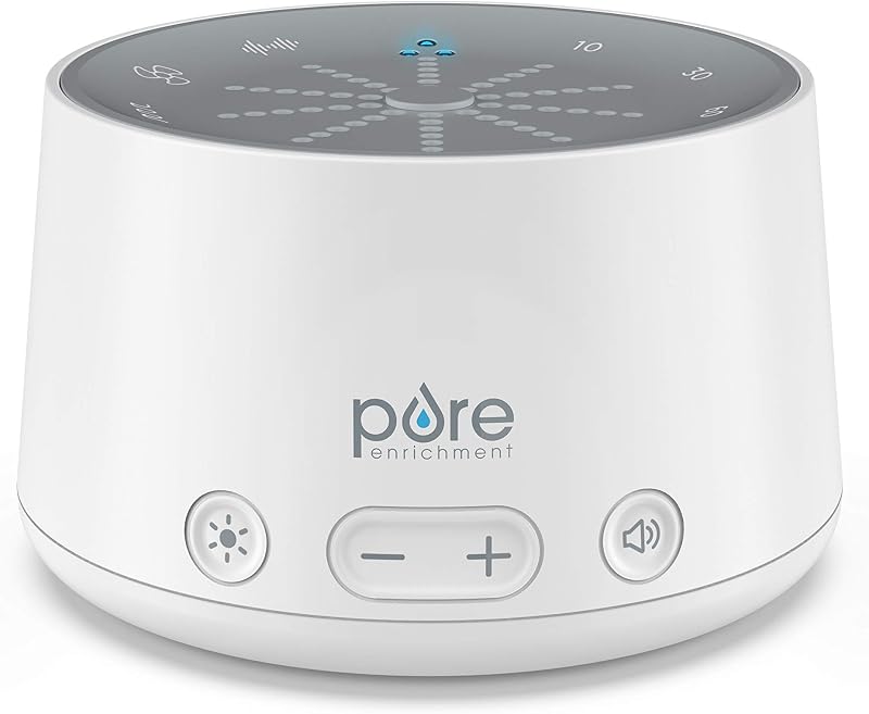 Doze Sound Machine and Sleep Light - 6 Soothing Sounds, Relaxing Pulse Light, Auto Sleep Timer, and Built-in USB Charger - All-Natural Sleep and Stress Reliever