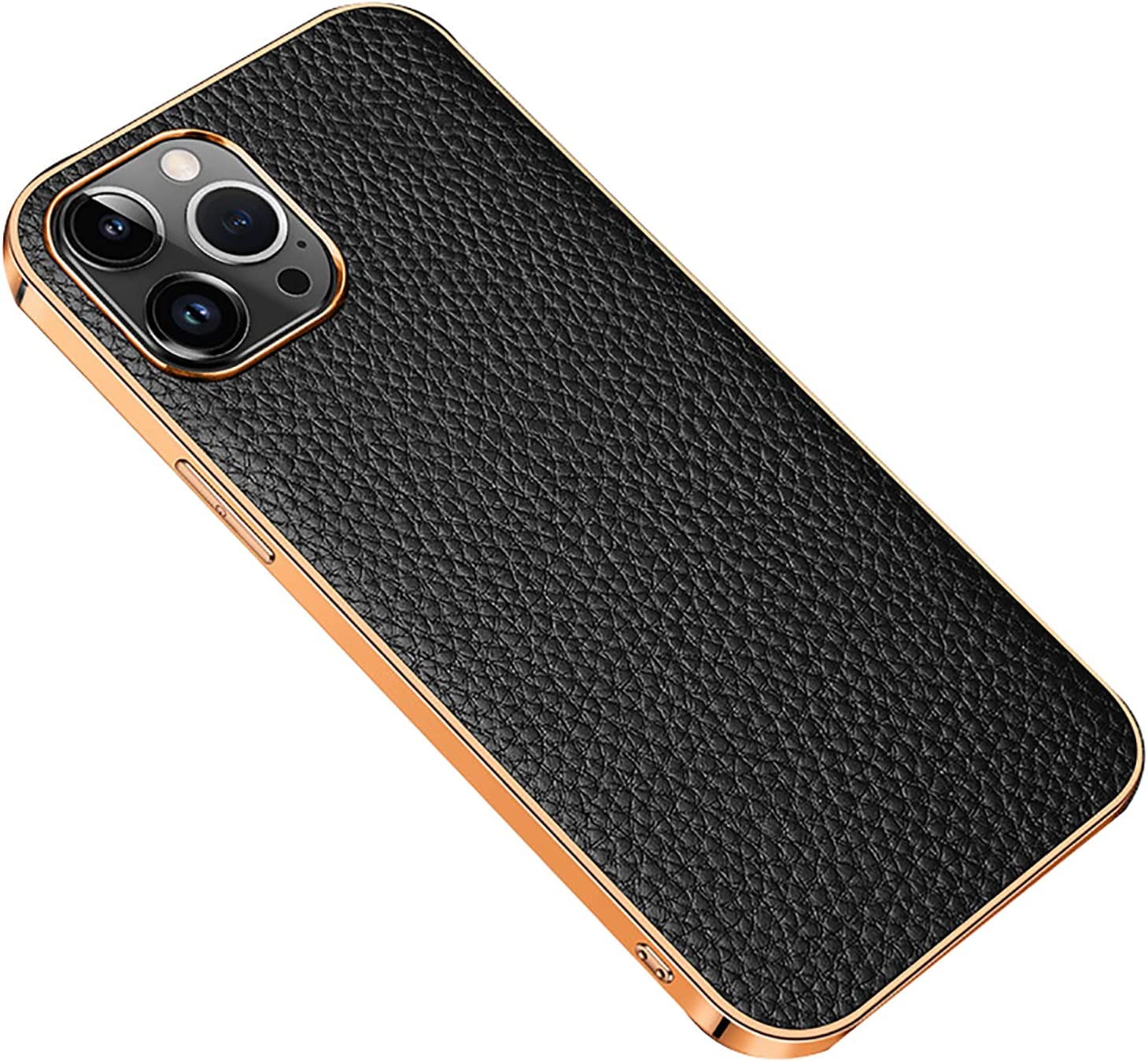 Étui rigide iPhone 14 Pro en cuir anti-rayure pour protéger l'appareil photo des chutes