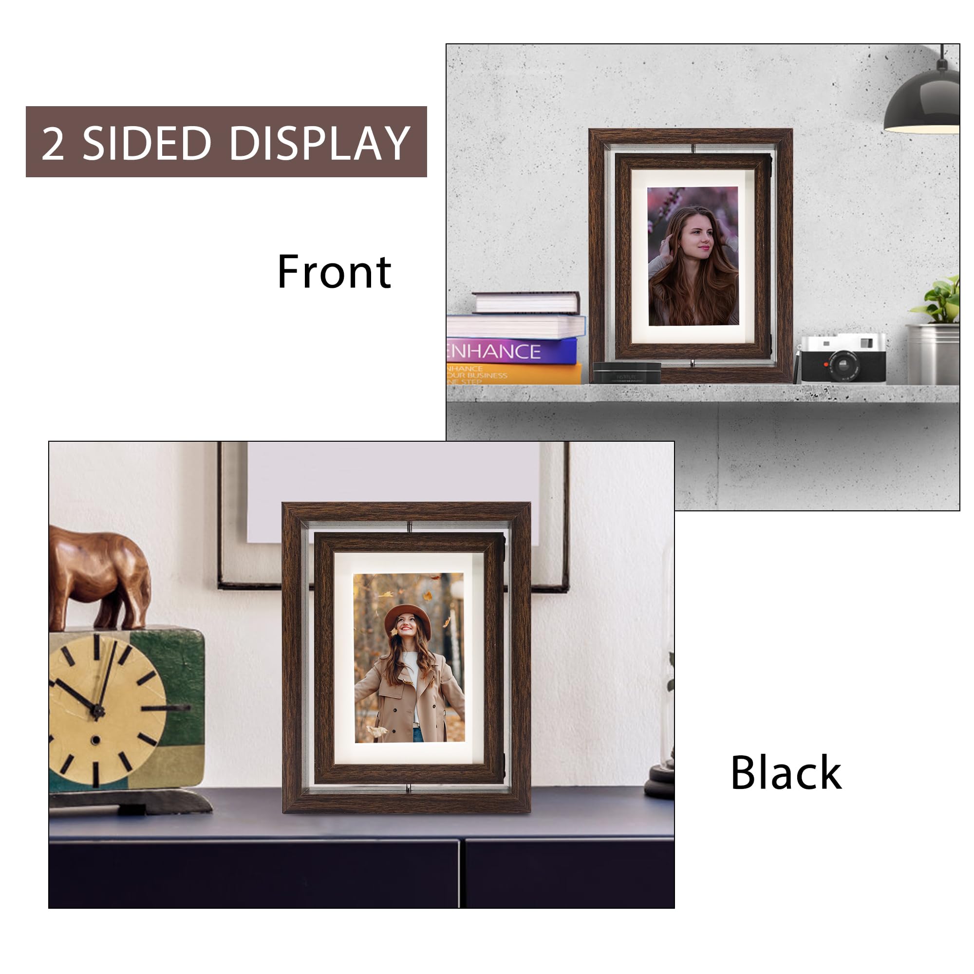 Rotating Floating Frame Snapklik.com : FramePro 2 Pack 5x7 Rotating Floating Picture Frames Or ...