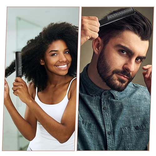 Miniatura 7 de 3 peines de elevación de cabello con puntas de metal para mujeres, peine de levantamiento de pelo fino con púa de metal, peines para peluquería para