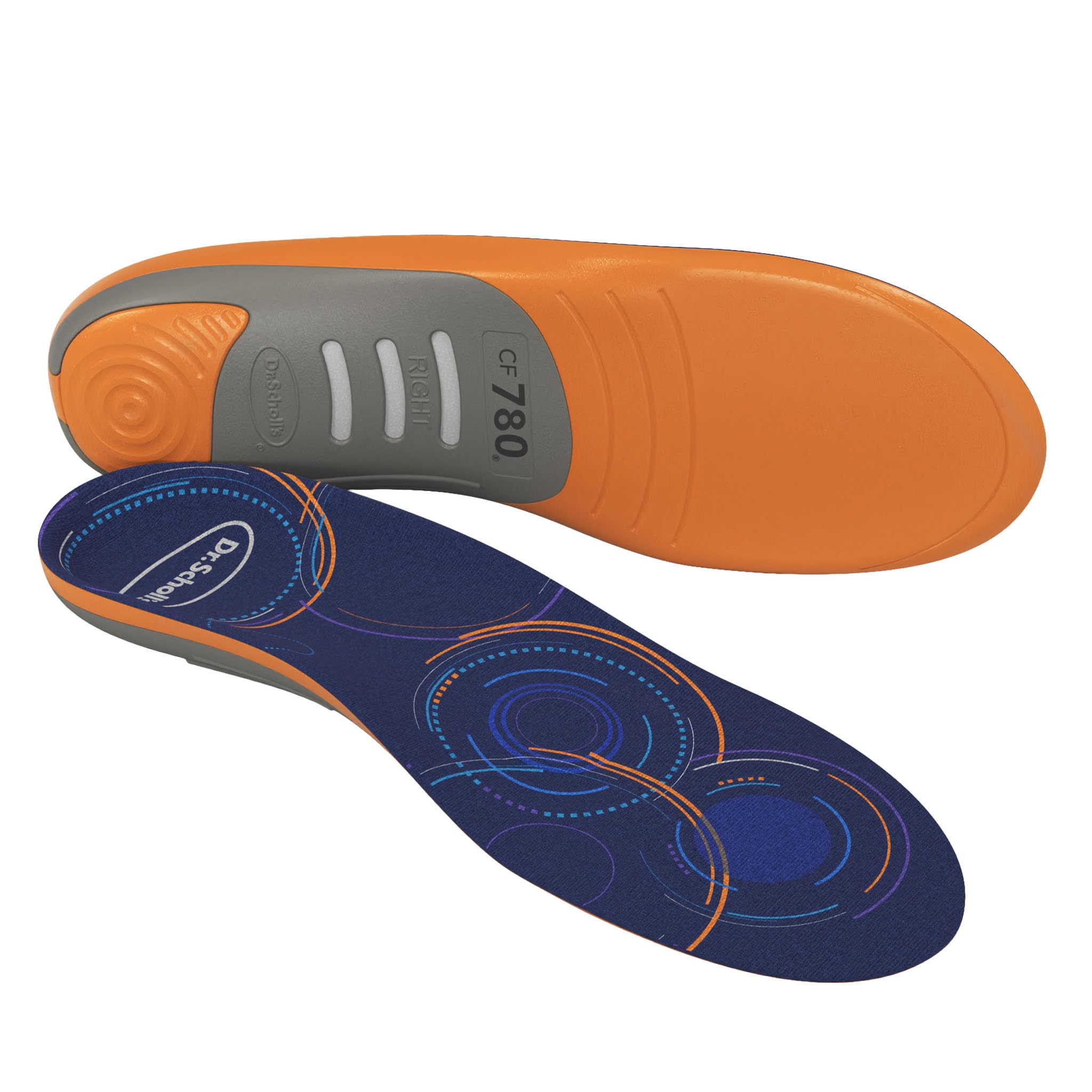 Dr. Scholl's Custom FiT Comfort – Plantar Fasciitis Insoles, Orthotics Shoe Inserts with Arch Support for Men & Women, Suitable for 220+ lbs, Stay on
