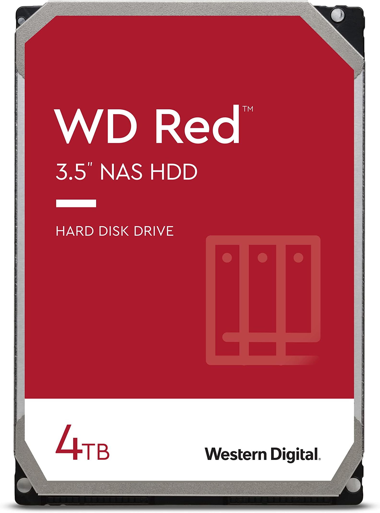 4TB WD Red NAS Internal Hard Drive HDD - 5400 RPM, SATA 6 Gb/s, SMR, 256MB Cache, 3.5" - WD40EFAX