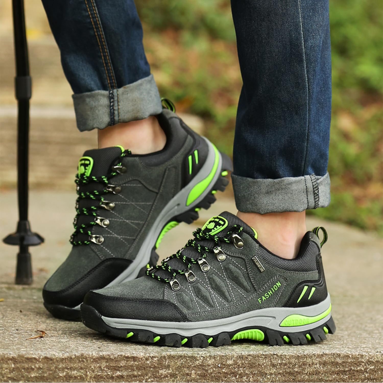 Scarpe da Escursionismo Uomo Arrampicata Sportive All'aperto Traspiranti Trekking Sneakers